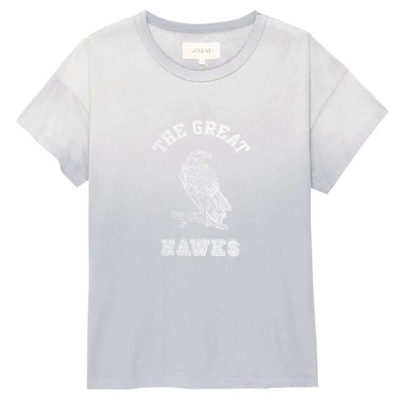 The GREAT. The Boxy Crew with Hawk Graphic XS - Picture 1 of 11